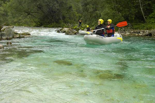 Rafting a Szlovén hegyekben