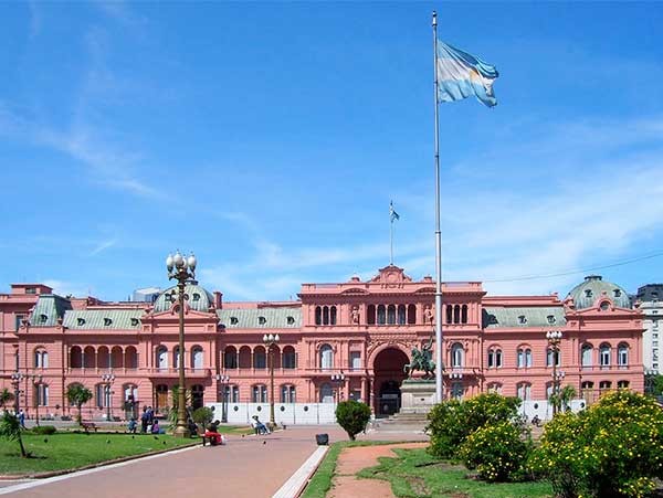 Buenos Aires Argentína metropolisza Casa Rosada, elnöki palota