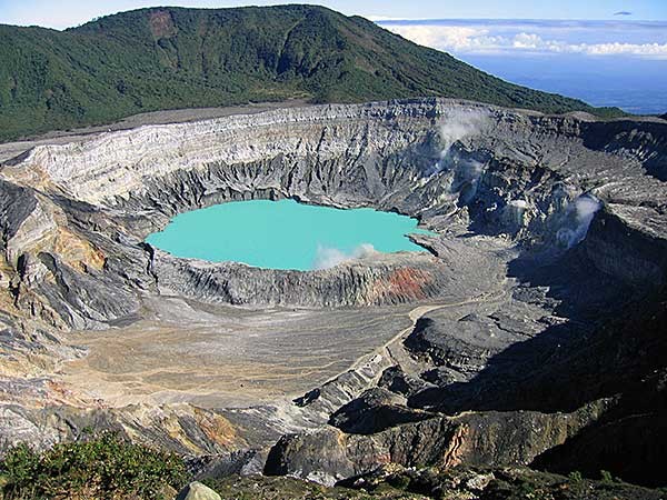 Costa Rica Poas kráter