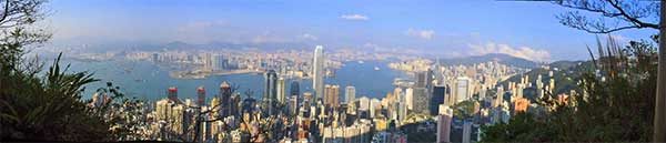 Hongkong látképe
