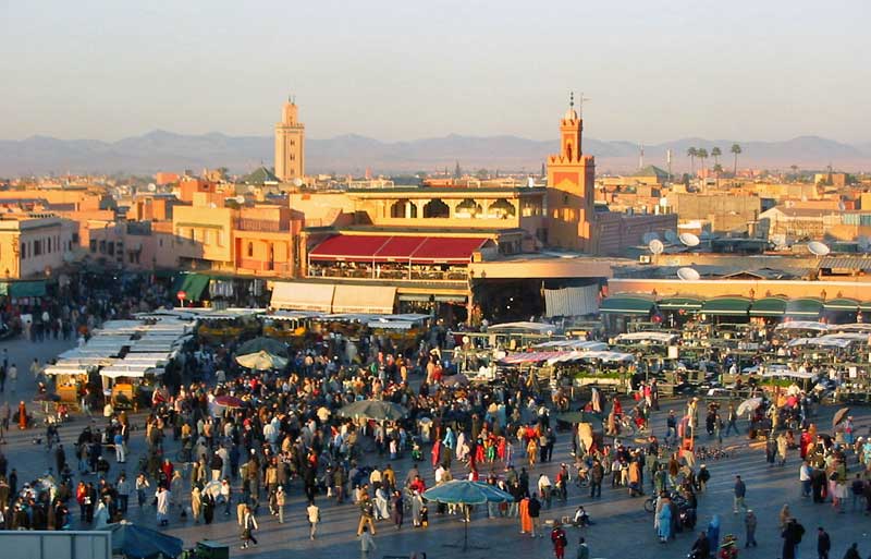 Marokkó, Marrákes, Dzsema el Fna piac