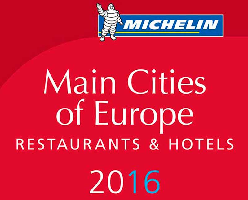 2016-os Michelin Main Cities of Europe szálloda- és étteremkalauz 2016
