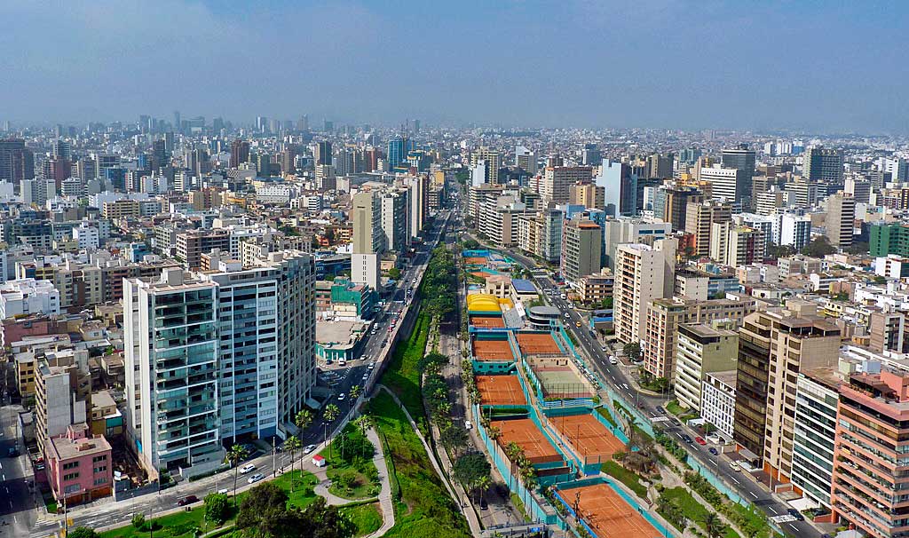 Lima, Peru fővárosának látképe